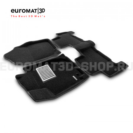 Текстильные 3D коврики Euromat3D Lux в салон для Toyota Rav 4 Long (2006-2013) № EM3D-005126