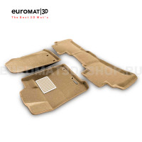 Текстильные 3D коврики Euromat3D Lux в салон для Lexus LX570 / LX450D (2012-2021) № EM3D-005140T Бежевые Текстильные 3D коврики Euromat3D Lux в салон для Lexus LX570 / LX450D (2012-2021) № EM3D-005140T Бежевые