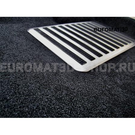 Текстильные 3D коврики Euromat3D Lux в салон для Mitsubishi L200 (2015-) № EM3D-003615
