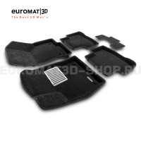 Текстильные 3D коврики Euromat3D Lux в салон для Skoda Karoq (2020-) № EM3D-004501