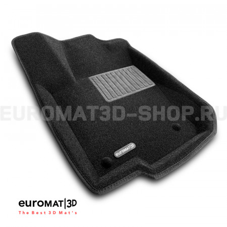 Текстильные 3D коврики Euromat3D Premium в салон для Mercedes GLE-Class (W166) (2015-2019) № EMPR3D-003517