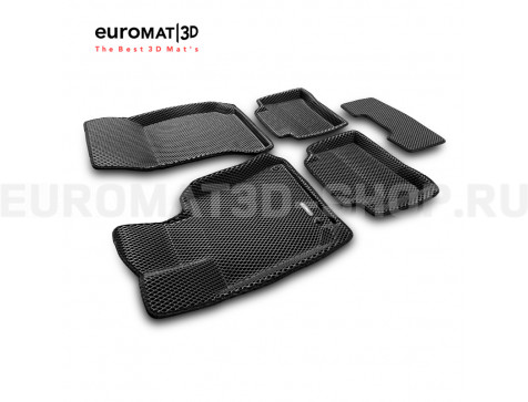 3D коврики Euromat3D EVA в салон для Mercedes CLS-Class (W218) (2011-2017) № EM3DEVA-003505