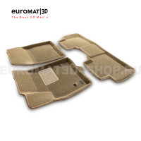 Текстильные 3D коврики Euromat3D Business в салон для Cadillac XT6 (2021-) № EMC3D-001307T Бежевые Текстильные 3D коврики Euromat3D Business в салон для Cadillac XT6 (2021-) № EMC3D-001307T Бежевые