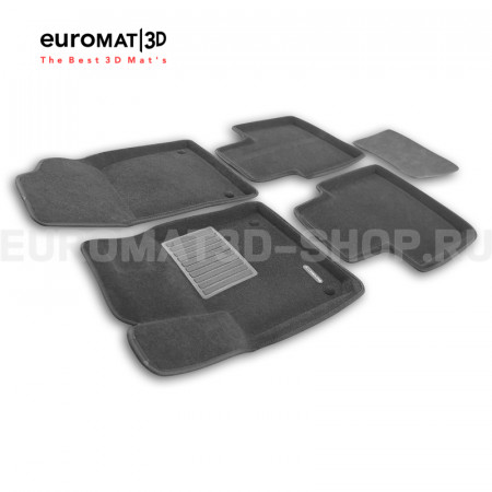 Текстильные 3D коврики Euromat3D Business в салон для Geely Monjaro (2021-) № EMC3D-001412