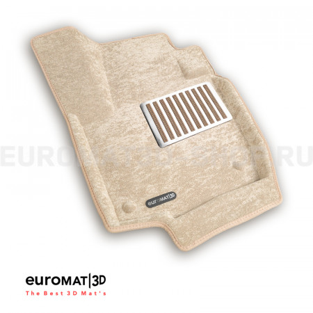 Текстильные 3D коврики Euromat3D Lux в салон для Skoda Rapid (2020-) № EM3D-004508T Бежевые Текстильные 3D коврики Euromat3D Lux в салон для Skoda Rapid (2020-) № EM3D-004508T Бежевые