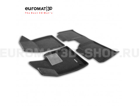 Текстильные 3D коврики Euromat3D Premium в салон для ZEEKR 001 (2021-) № EMPR3D-005720