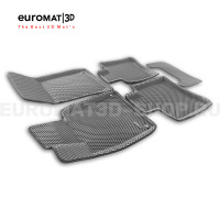 3D коврики Euromat3D EVA в салон для Mercedes S-Class (W222) (2013-2020) № EM3DEVA-003515G Серые