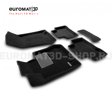 Текстильные 3D коврики Euromat3D Premium в салон для Mercedes GLC-Class (X254) (2022-) № EMPR3D-0035XX